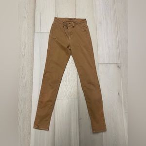 J Brand Size 25 Maria Skinny Jeans in Tan